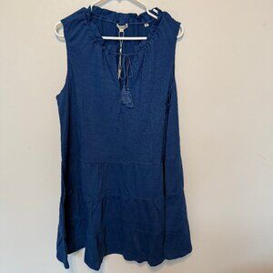 Max Studio London Cobalt Blue V-neck Dress NWT Size 1X